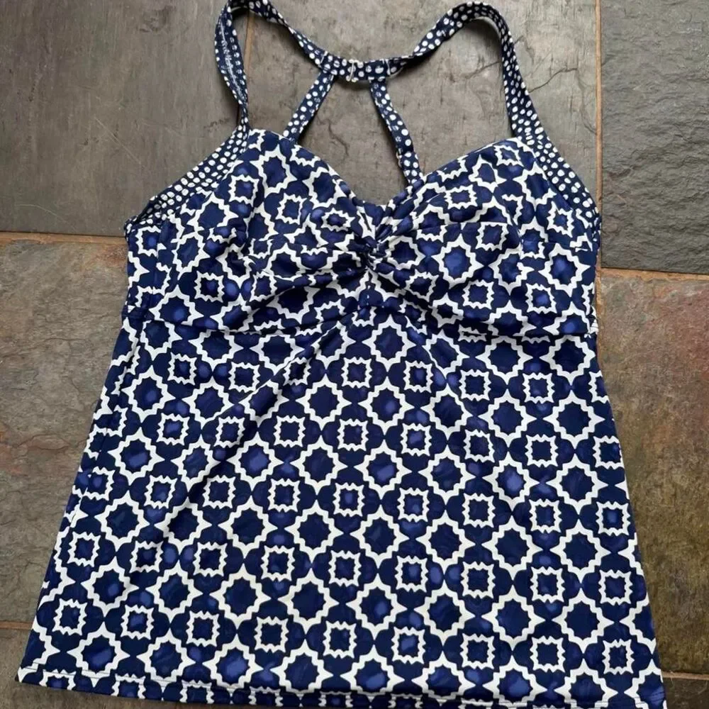 Title-nine Women's Blue and Navy tankini